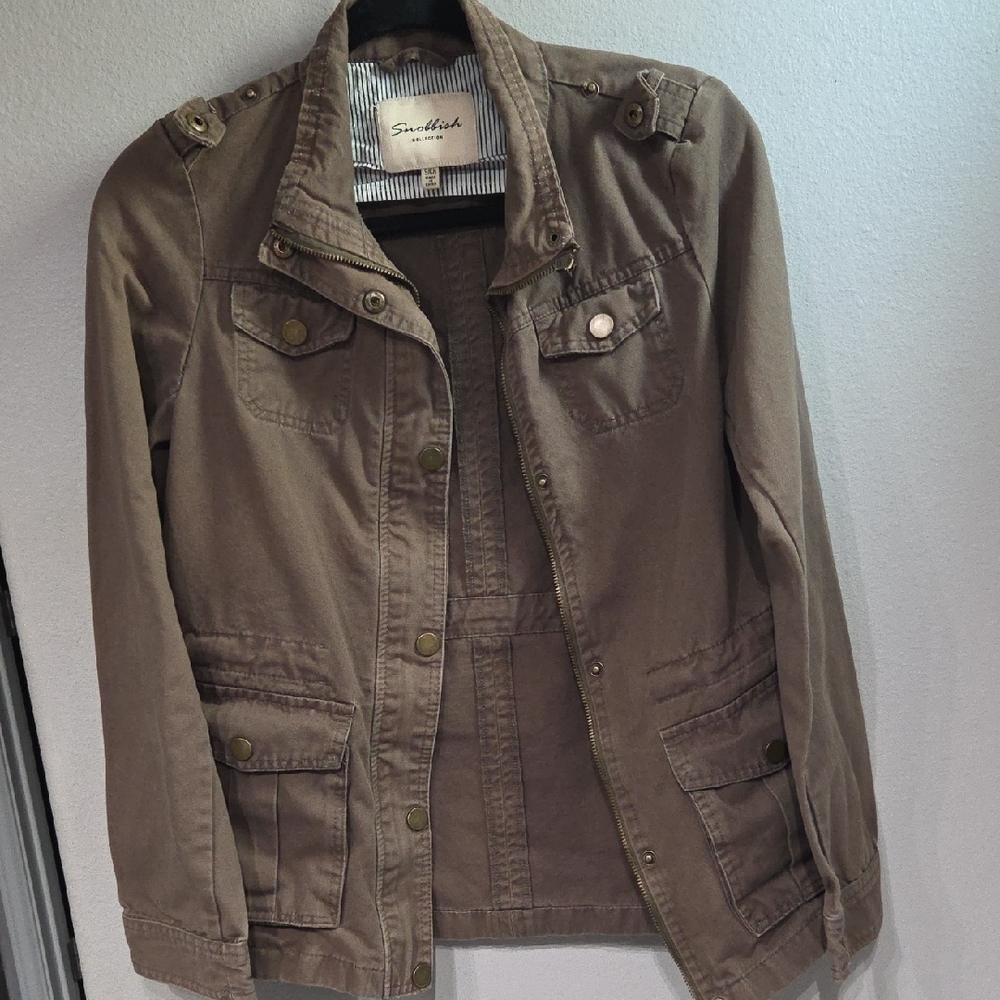 Snobbish Women's Utility Jacket in Brown
